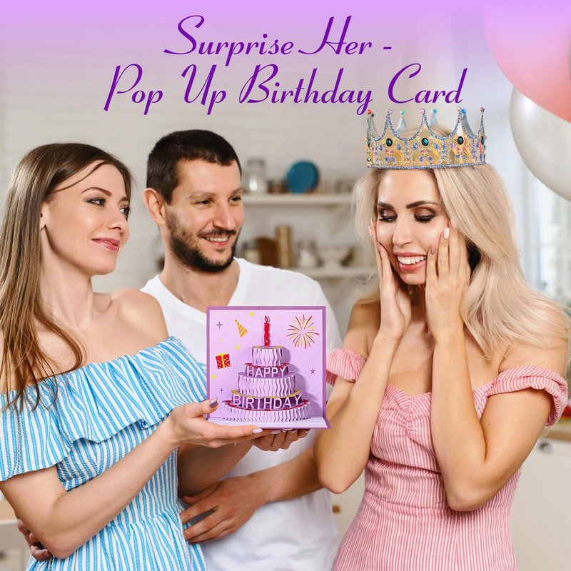Birthday Gifts for Women Friendship, Aoen Unique Happy Birthday Gifts for Best Friends Women, Mom, Sister, Wife, Coworker, 7P Purple Self Care Spa Gifts Baskets for Christmas, Valentines, Mothers Day