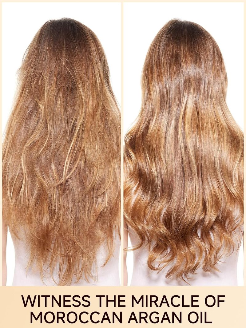 Moroccan Argan Oil Hair Treatment - Nourishing Frizz Control & Heat Protectant | 3.4 Fl Oz