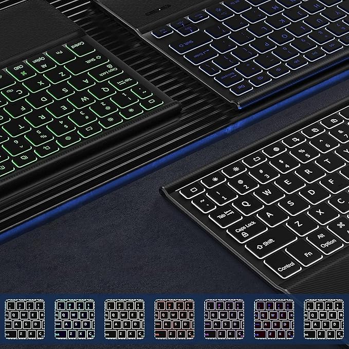 Sahara - Navigate Series Keyboard Case with Track Pad for iPad Pro 13" (M4 2024/M5 2025), Black, (TB00388)