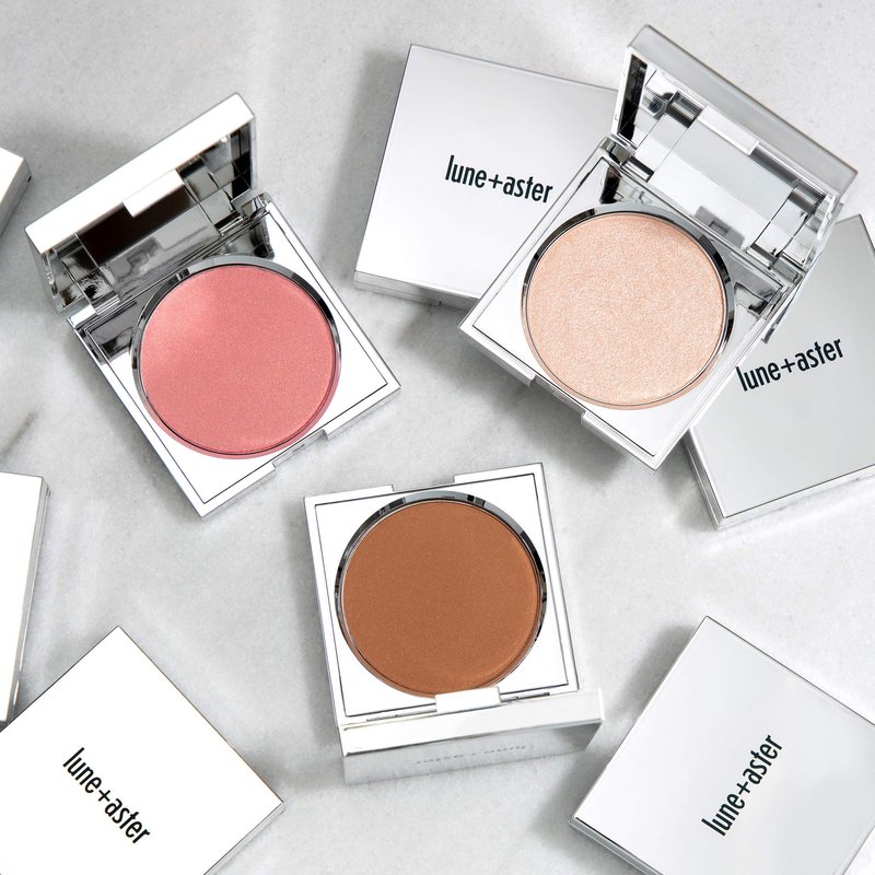 Lune+Aster SuperStar Blush - Peachy-Pink, Soft Sheer Finish, Buildable Color | Talc-Free Powder | Vegan & Gluten Free | Made in USA