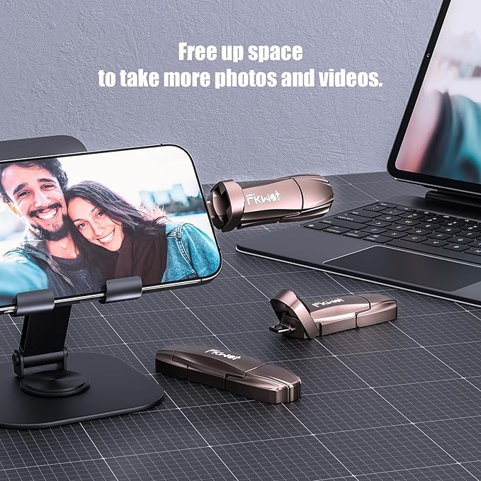 Fikwot External SSD USB Flash Drive 256GB, Up to 2050MB/s 2-in-1 Type C+ USB A USB3.2 Gen2 Solid State Thumb Drive SSD Stick for iPhone 15/16/Android/Windows/Mac/PC/Laptops