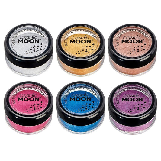 Metallic Pigment Shaker Set - Cosmic Moon Colors - 0.17oz Each | Pack of 6