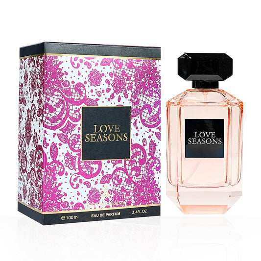 PERFUME&BEAUTY Love Seasons Eau de Parfum Spray for Women，Long Lasting Fragrance，Notes of Bergamot, Wolfberry, Pomegranate, Hibiscus, Lily, Musk, Cedar, 3.4 oz Spray, Ideal Gift for Mom, Graduate