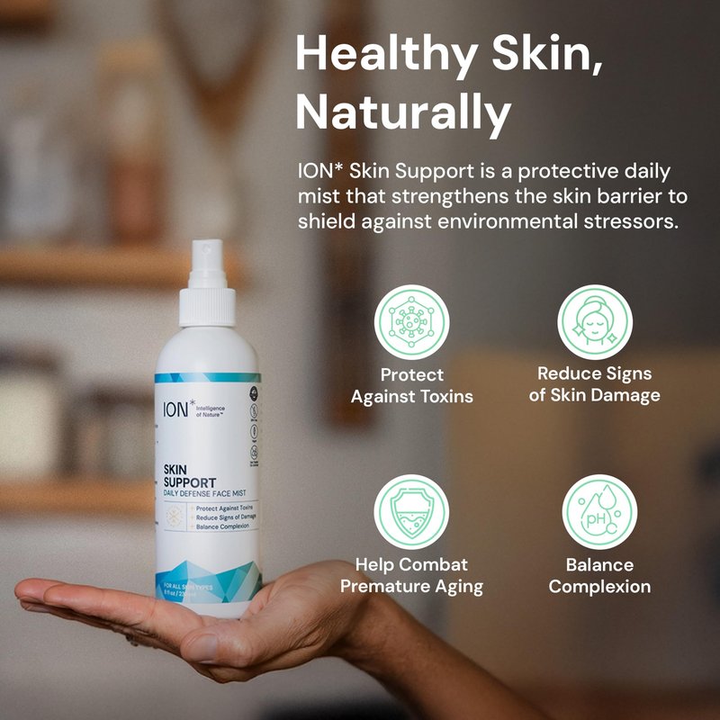 ION* Intelligence of Nature Skin Support Face Mist Hydrating Spray - Refreshing Facial Mist Spray for Daily Use, Vegan Friendly Formula to Refresh Skin for Women & Men - 8 fl oz (Pack of 1)