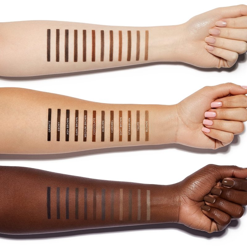 Anastasia Beverly Hills Brow Definer - 3-in-1 Triangular-Tipped Retractable Eyebrow Pencil with Spoolie - Multi-Functional Definer to Fill, Detail & Blend Brows - Caramel