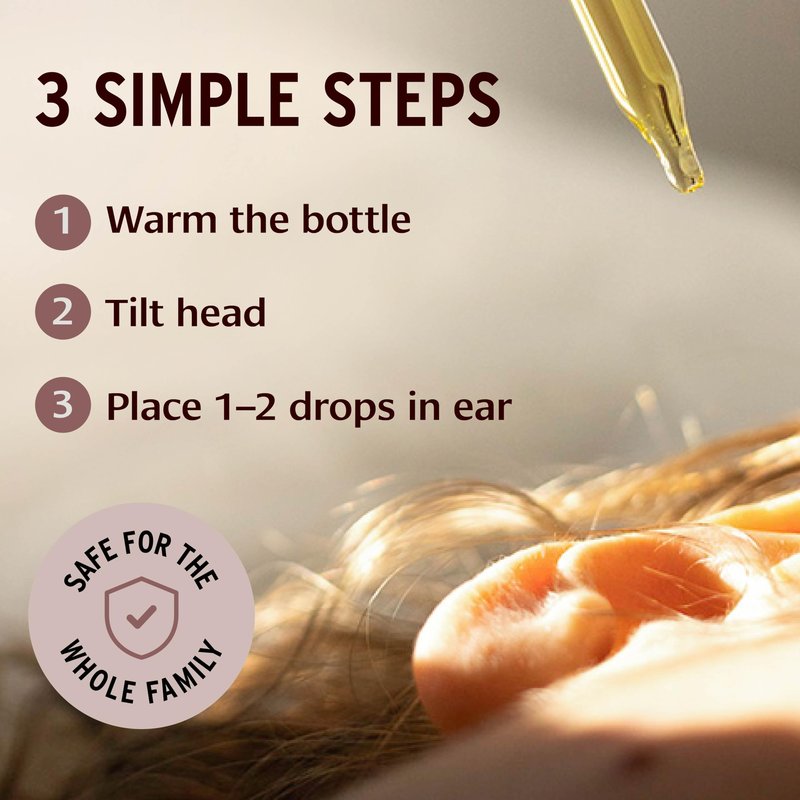 Banyan Botanicals Ear Oil – Organic Herbal Oil Ear Drops with Ashwagandha and Garlic – Soothing and Comforting for The Ears – 1 oz – Non GMO Sustainably Sourced Vegan