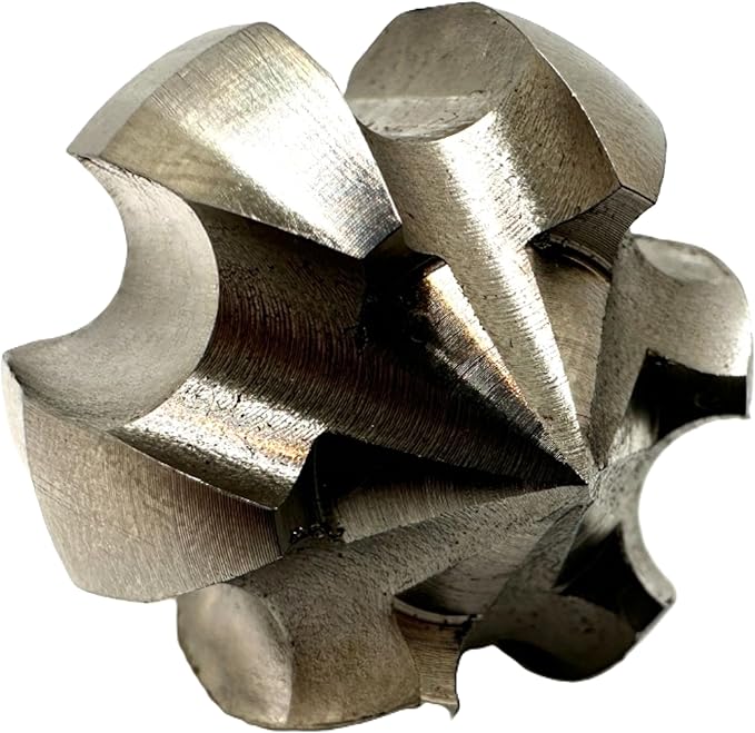 1.2” Flow Fixer Drain Cleaner Plumbing Snake Cutter Head for 1-1/2" - 3" Pipes, Clears & Scrapes Pipe Inner Walls, Fits 3/8”, 1/2" or 9/16” Cables, for Commercial & Residential Use