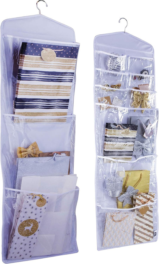 Regine Switzerland Large Double-Sided Gift Bag Organizer - Tissue Paper Holder in White