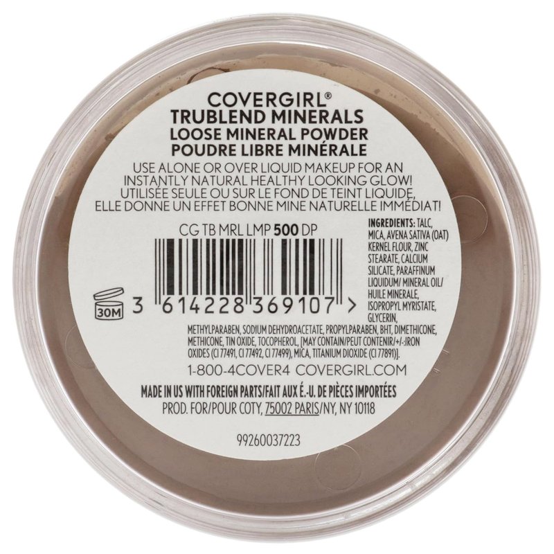 COVERGIRL TruBlend Loose Mineral Powder - Deep Shade | Lightweight, Flawless Finish (Pack of 2)