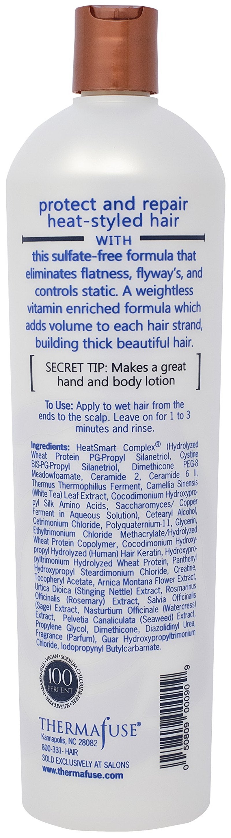 Thermafuse Volume Condition (33.8 oz) Body Building, Volumizing, Repairing, Weightless, Nourishing Conditioner That Seals & Increases Shine For Thin, Thinning, Fine & Normal Hair Types