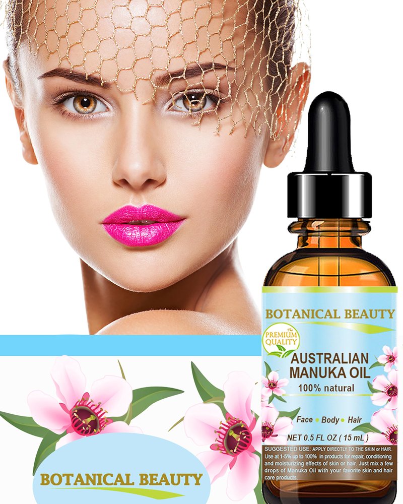 Botanical Beauty MANUKA OIL WILD GROWTH RAW 100% Natural VIRGIN UNREFINED Cold Pressed Carrier Oil. for Skin, Face, Hair, Lip and Nail Care Anti-Aging 1 Fl Oz - 30 ml