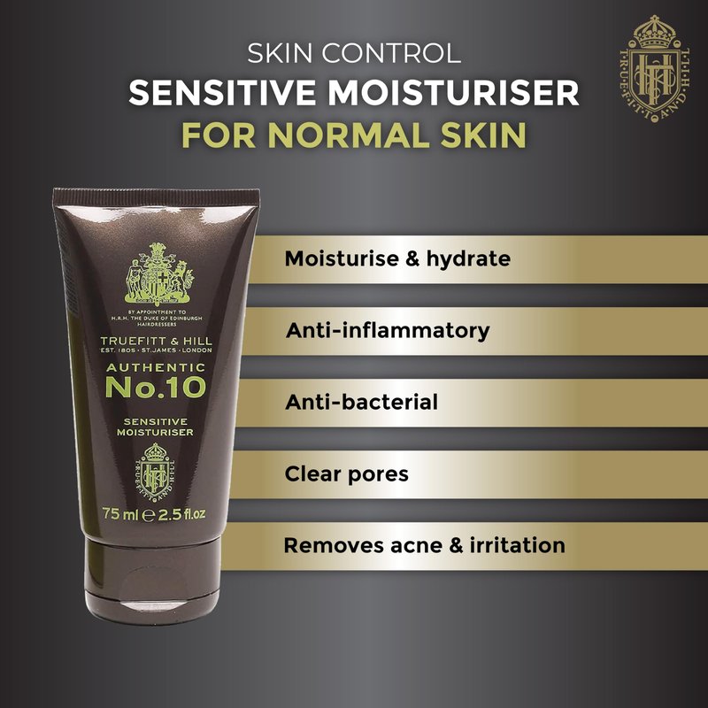 Truefitt & Hill Authentic No. 10 Sensitive Moisturiser 75ml