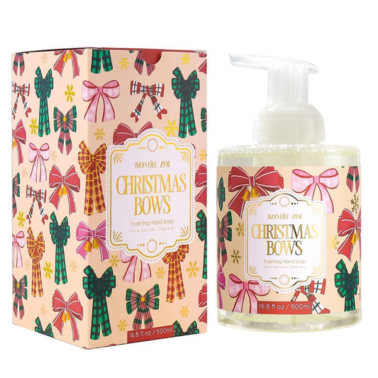 ROMIIE ZOI Christmas Foaming Hand Soap Set, Winter Pine, Gentle & Moisturizing Formula,1000 ML+500ml(Pack of 2)