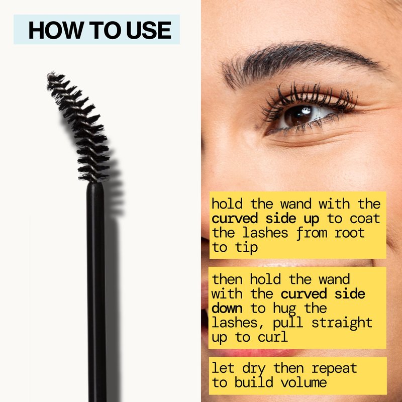 Pacifica Activist Volume & Curl Mascara – Instant Curling & Volumizing Mascara, Plant Waxes & Fibers Formula, Vegan Brush, Clean Vegan, 0.24 oz, Glass Bottle, Vegan Ophthalmologist Tested