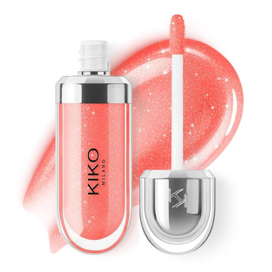 Kiko Milano 3D Hydra Lip Gloss – High Shine, Hydrating, Plumping, Non-Sticky, Moisturizing Lip Makeup – 09 Soft Coral – 6.5ml