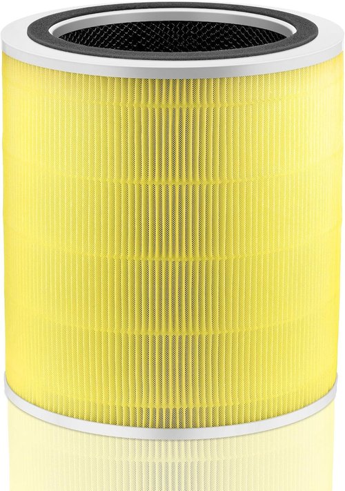 Levoit Core 400S Replacement Filter - 3-in-1 Activated Carbon for Smart WiFi Air Purifier | 1 Pack, Yellow