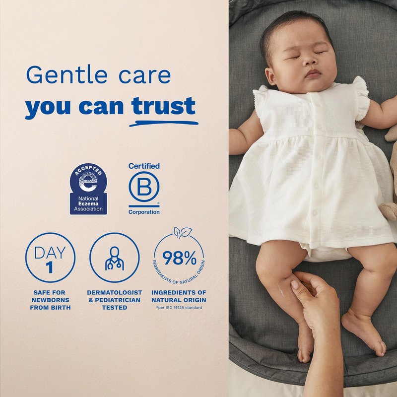 Mustela-Baby Diaper Rash Cream 123 - Skin Protectant with Zinc Oxide - Fragrance Free & Paraben Free - with 98% Natural Ingredients - 3.8 Oz, White