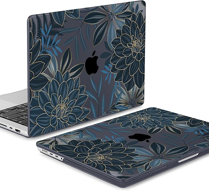 Mektron Case for 2026 M5 MacBook Pro 16 inch A3429 A3428 M4 A3403 A3186 M3 A2991 M2 A2780 M1 A2485 (2021-2025) Pro/Max with Liquid Retina XDR, Hard Shell Plastic Laptop Cover, Dahlia Flower C035