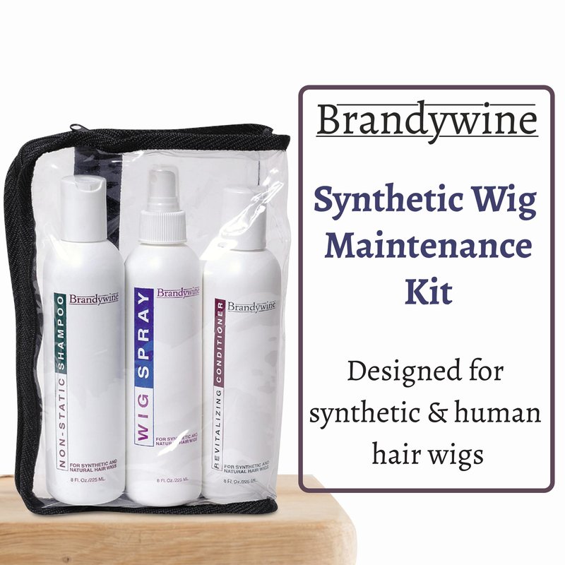 Gentle Wig Care Set, Non-static Shampoo, Wig Conditioner & Hair Spray For Synthetic & Natural Hair Wigs, Value Pack