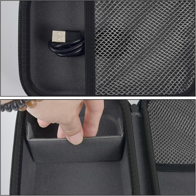 Boobowl Case Compatible with Phomemo M110 Label Maker - Portable Mini Bluetooth Thermal Label Maker Carrying Storage Bag for Printer Labels, USB Cable and Accessories Black (Box Only)-Grey