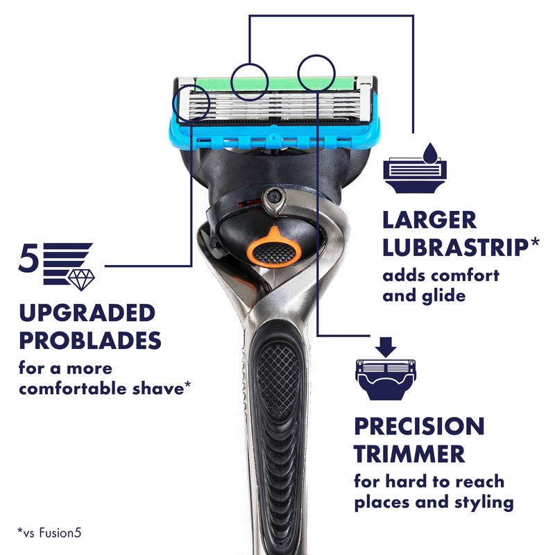 Gillette ProGlide Razor for Men, Handle + 2 Blade Refills (Pack of 2)