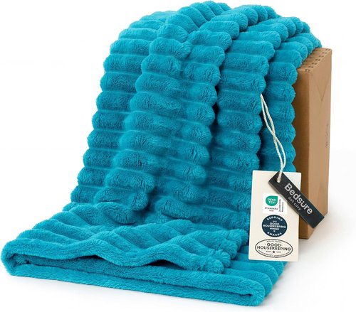 Bedsure GentleSoft Twin Blanket - Cozy Teal Throw for Women | Soft & Stylish 66x90 Inches