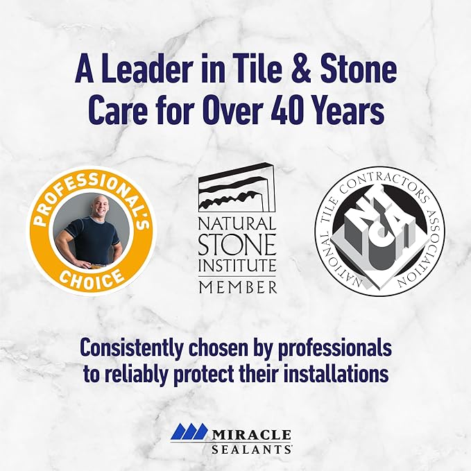 Miracle Sealants Tile & Stone Cleaner Concentrate for Natural Stone, Tile & Grout, 32 oz