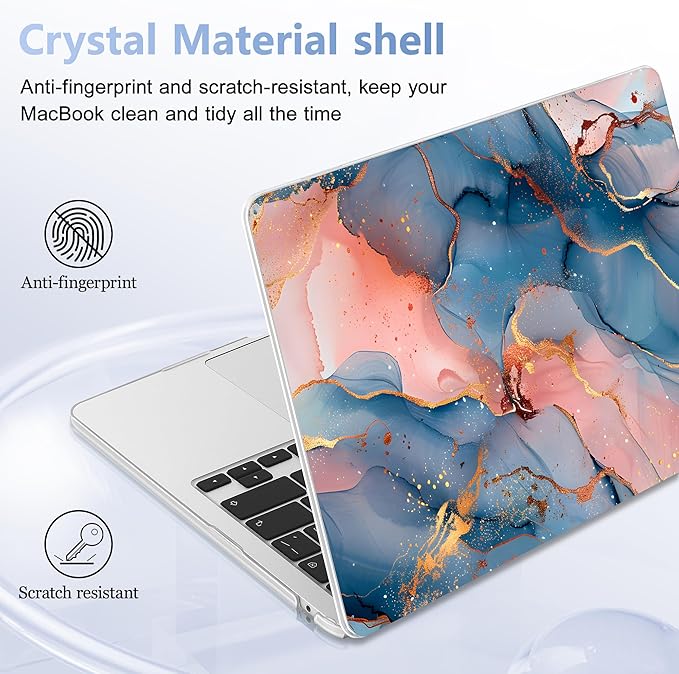 Lepeoac Case for 2026/2025/2024/2023 MacBook Air 15-inch Laptop Release M5 A3448 /M4 A3241 /M3 A3114 /M2 A2941, Stylish Protective Hard Shell Cover for MacBook Air 15.3 inch, Abstract Art P492