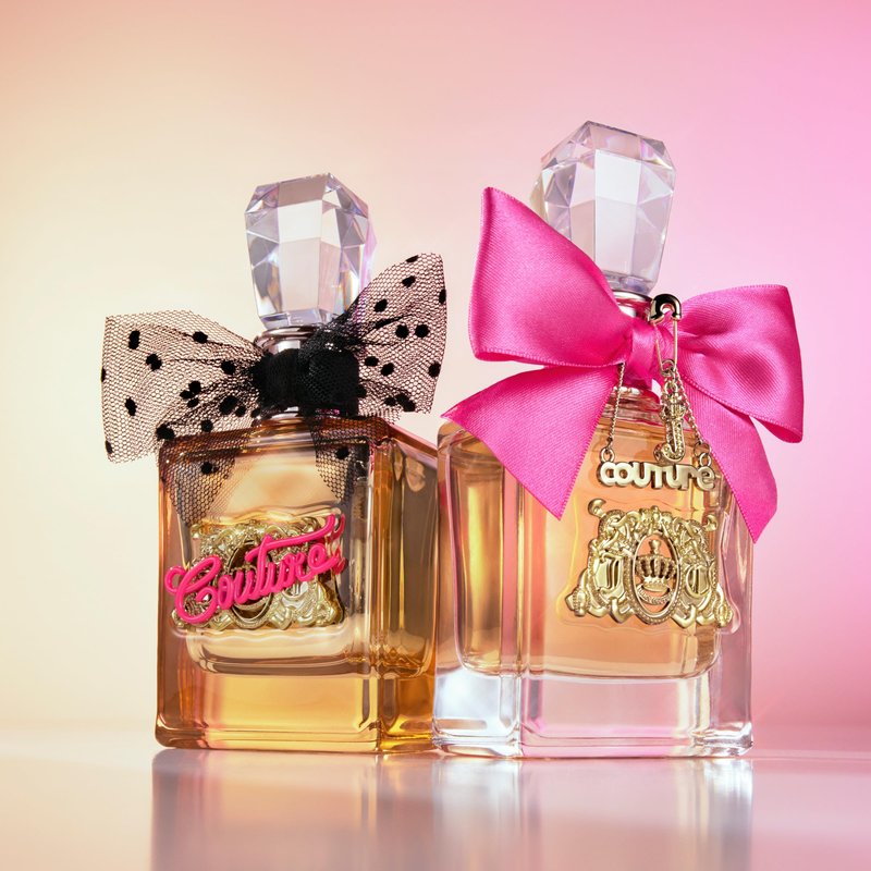 Juicy Couture Viva La Juicy and Viva La Juicy Gold Couture 2-Piece Mini Fragrance Gift Set, Travel Size Perfumes for Women, Amber Gourmand EDP Spray, 0.17 fl oz