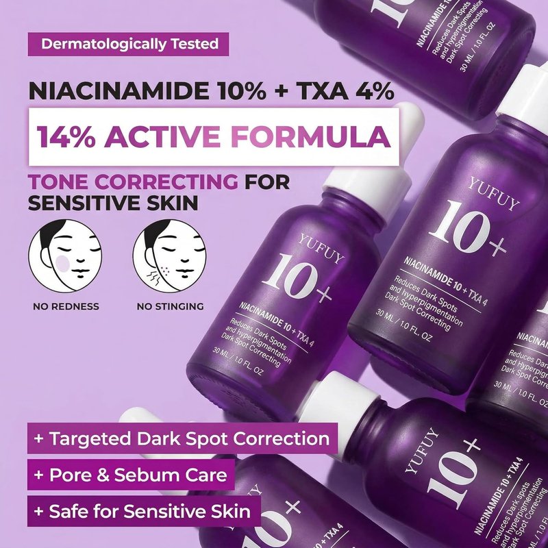 Niacinamide 10% & TXA 4% Serum - Korean Dark Spot Corrector for Glass Skin | Pore Care for Sensitive Skin (30ml)