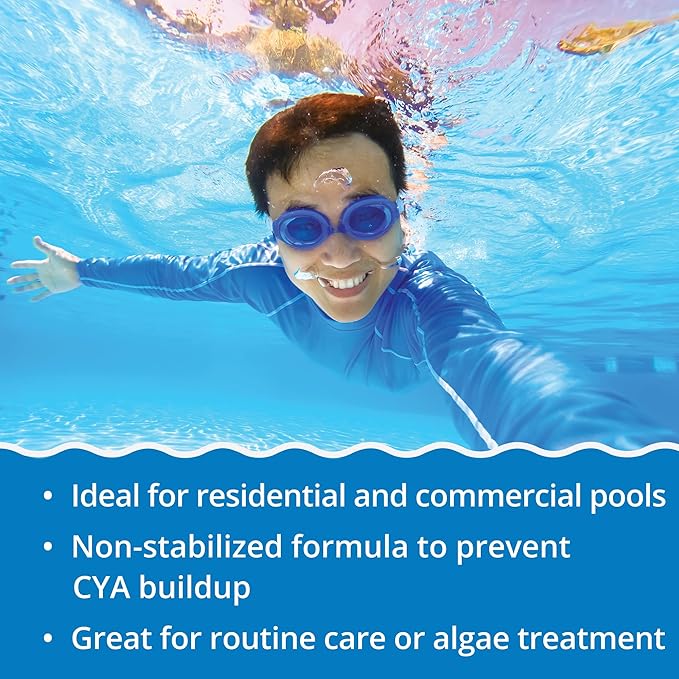 In The Swim Pool Shock – 68% Cal-Hypo Granular Sanitizer for Crystal Clear Water – Defends Against Bacteria, Algae, and Microorganisms - 24 X 1 Pound