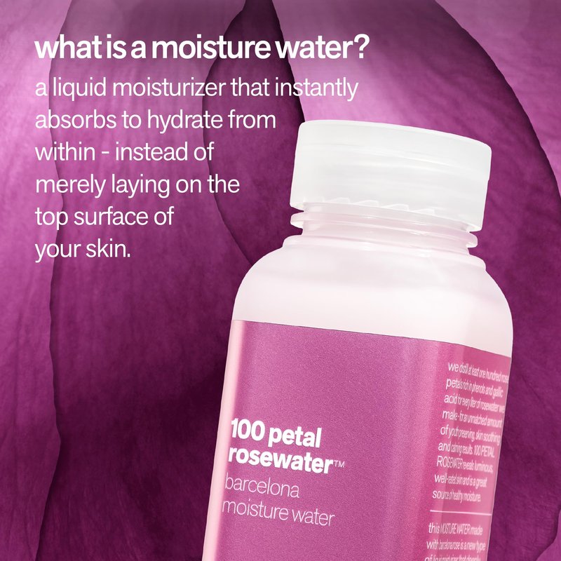 Facewater 100 Petal Rosewater Barcelona Moisture Water