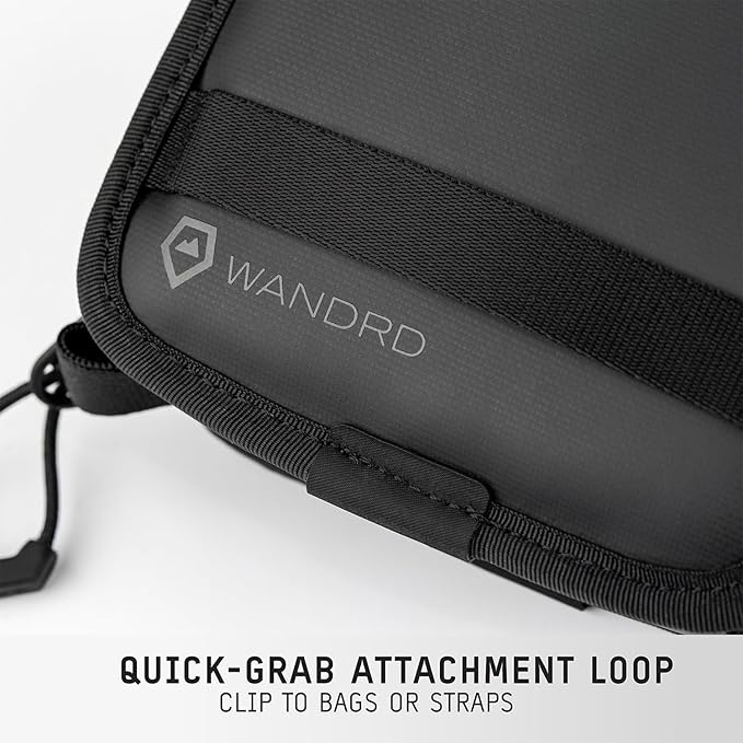 WANDRD Lens Filter Case - Store 4 Filters in Your Camera Backpack or Camera Case, Protect Photography Accessories from Scratches, Dust & Impact Traveling Bag (Black)