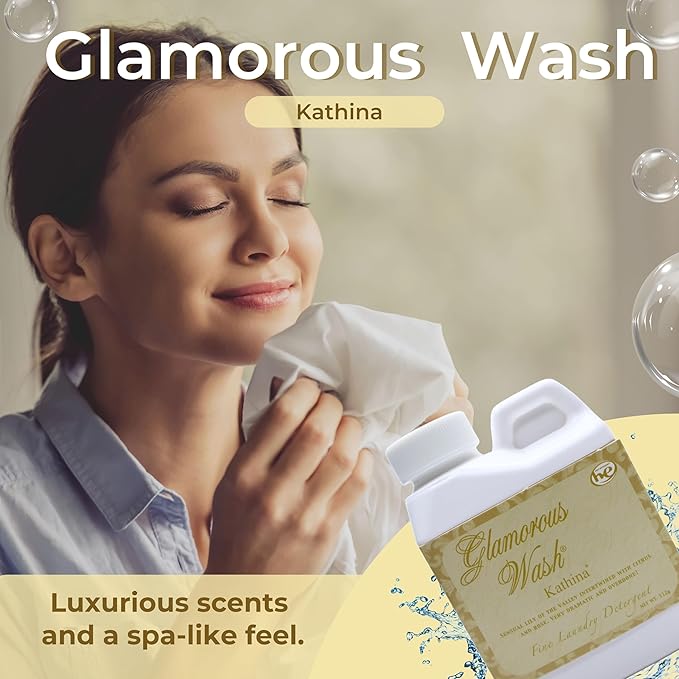 Worldwide Nutrition Bundle: Tyler Candle Company Glamorous Wash Kathina Scent Laundry Liquid Detergent - Hand and Machine Washable - 4 oz (112 grams) Container and Multi-Purpose Key Chain