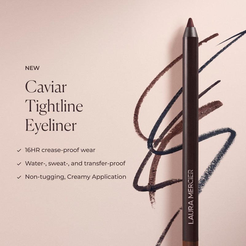 Laura Mercier Caviar Tightline Eyeliner: Long Lasting Color, Crease-proof, Waterproof, Gel-like Hydrating Formula, Perfect for Tightline, Lash Line + Waterline, Bronze