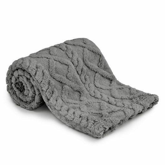 Sherpa Fleece Baby Blanket, Ultra Soft Fluffy Premium Baby Blankets for Boys Girls, Cozy Infant Toddler Newborn Receiving Blankets for Crib Stroller 30”×40” (Grey)