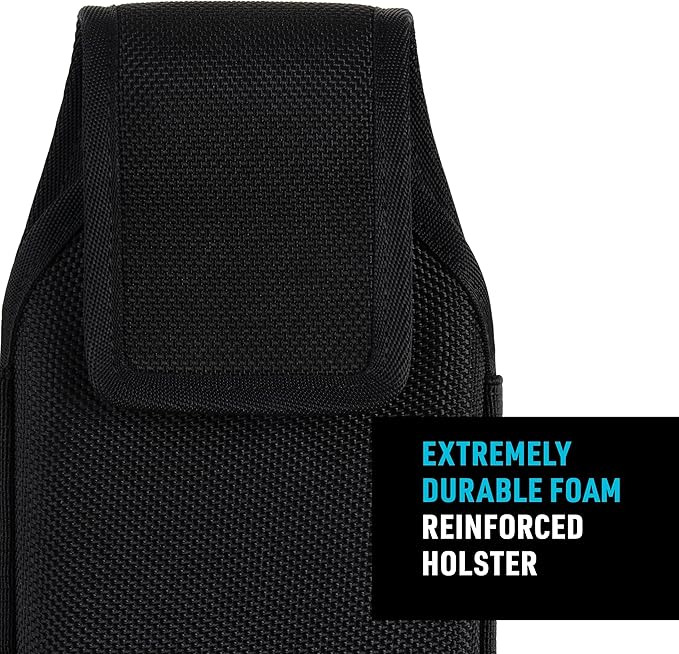 Nite Ize Clip Case Hardshell Universal Rugged Holster - Belt Clip Phone Case for Easy Access - Heavy Duty & Protective - Multi-Purpose - Durable Design - Hardshell Vertical, XXL