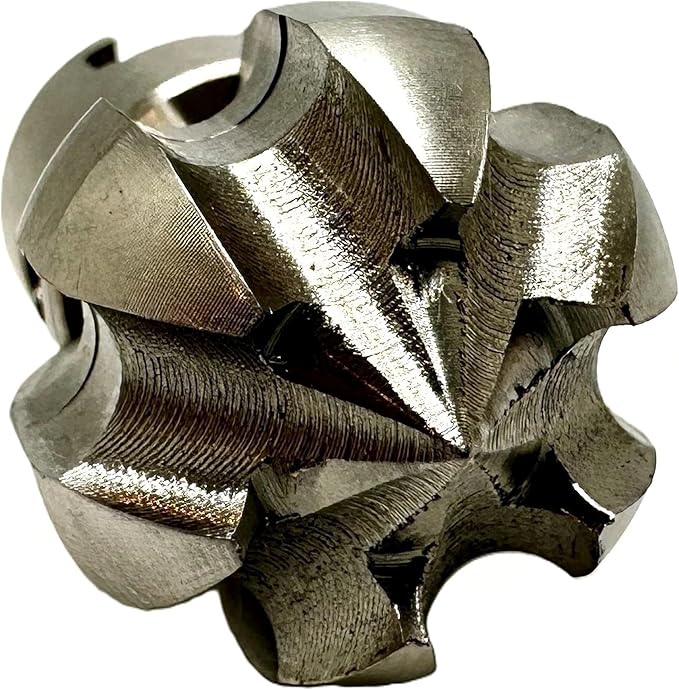 1â Flow Fixer Drain Cleaner Plumbing Snake Cutter Head for 1-1/4" - 2" Pipes, Clears & Scrapes Pipe Inner Walls, with R-Connector (Push Pin Fitting), for Commercial & Residential Use
