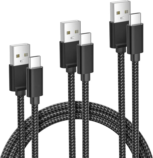 Elebase for iPhone 17 Pro Max Car Charger Cable 1.5/3.3/6.6FT 3 Pack,USB A to Type C Charging Cord for New Apple 16 15 Pro Max Plus,iPad Pro 2024 2022 2021 2020 2018 iPad Air 5 4 iPad mini 8 7 6