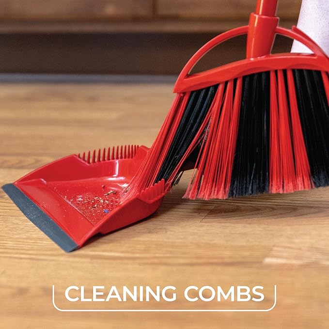 O-Cedar All-in-One Cleaning Kit: EasyWring Spin Mop + One Sweep Broom + PACS Mop Soap Cleaning Tablets + Scrunge Kitchen Scrub Sponges