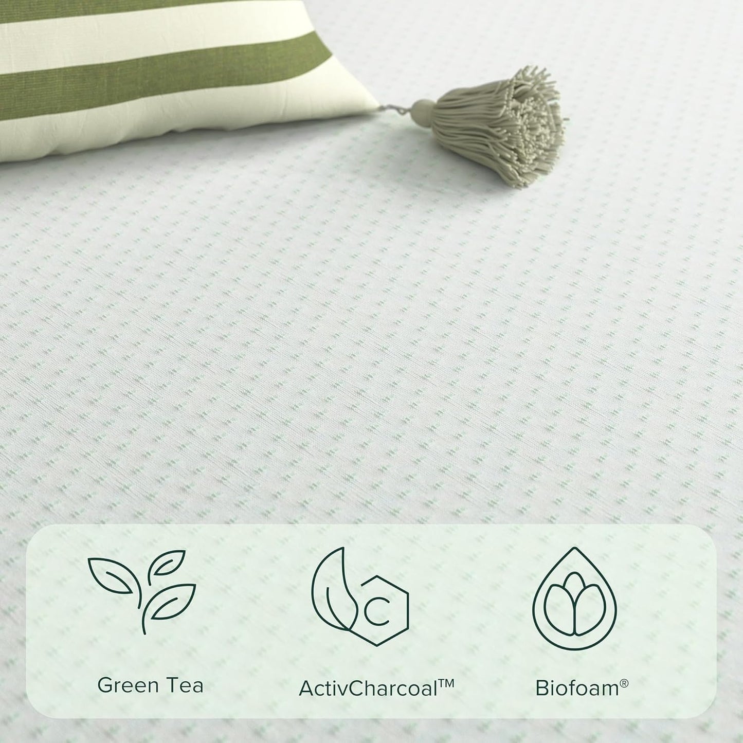ZINUS Memory Foam Twin Mattress - 12 Inch Green Tea Infusion for Enhanced Comfort