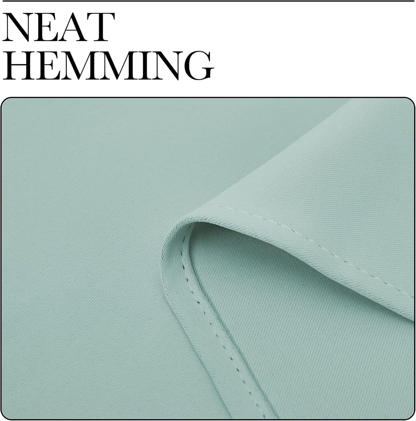 NICETOWN Aqua Blue Room Darkening Curtains - Thermal Insulated Grommet Drapes, 42" x 68" (Set of 2)