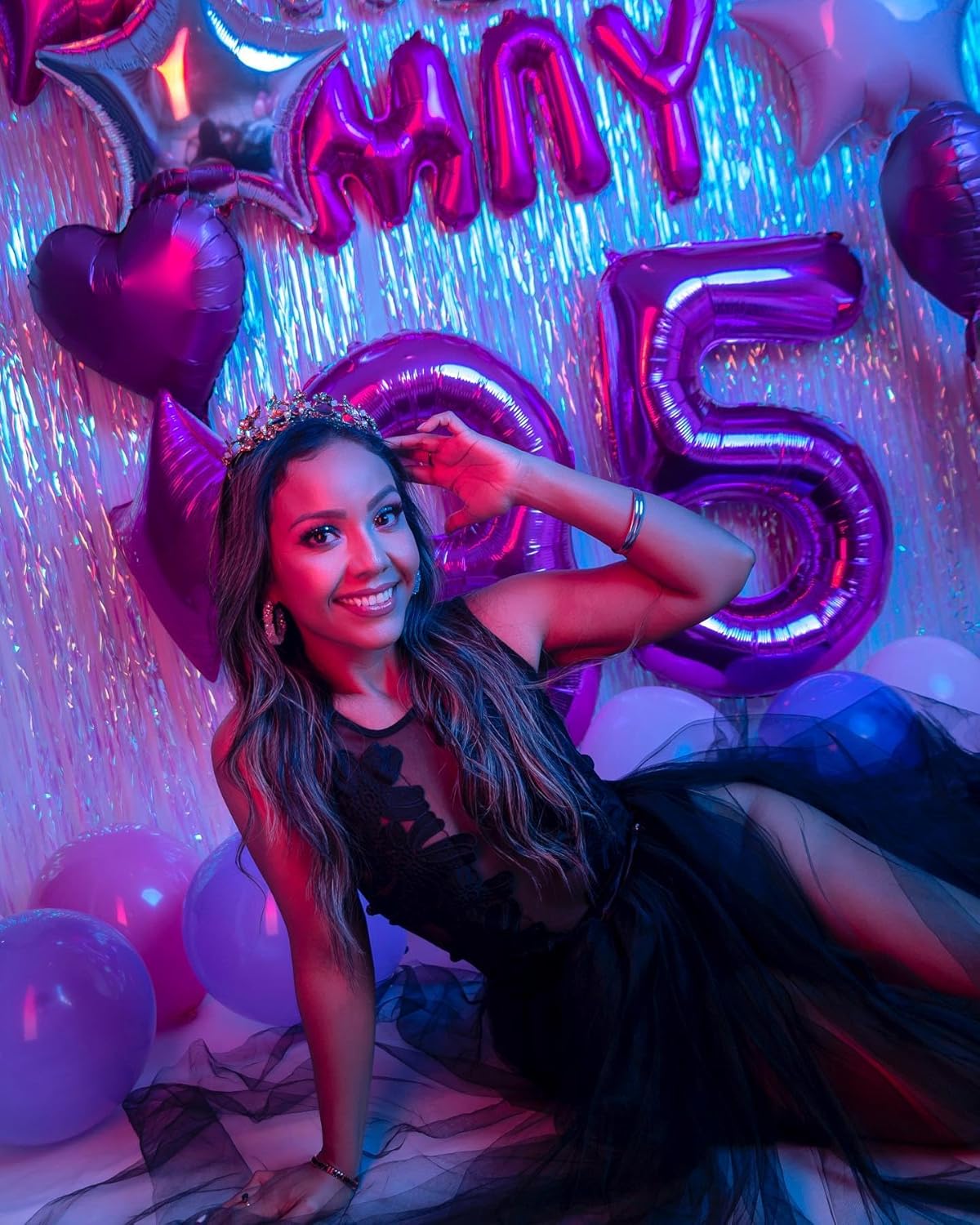 Purple Number 21 Balloon - 40 Inch Birthday Decoration for 21st Party | Perfect for Girls & Boys