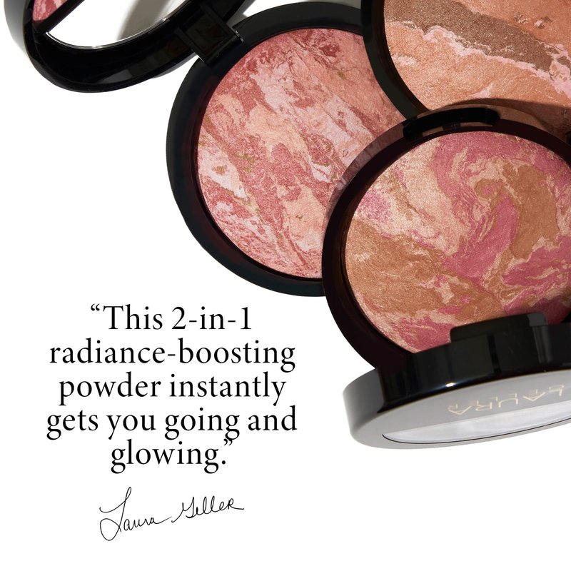 LAURA GELLER NEW YORK Baked Blush-n-Bronze, Rose Bronze and Dual-Ended Blush and Bronzer Brush
