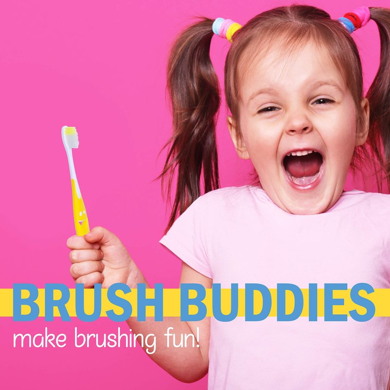 Lingito Kids Toothbrush Extra Soft, Easy Grip for Toddlers Toothbrushes | Children Size Toothbrush Pack Kids Ages 3+