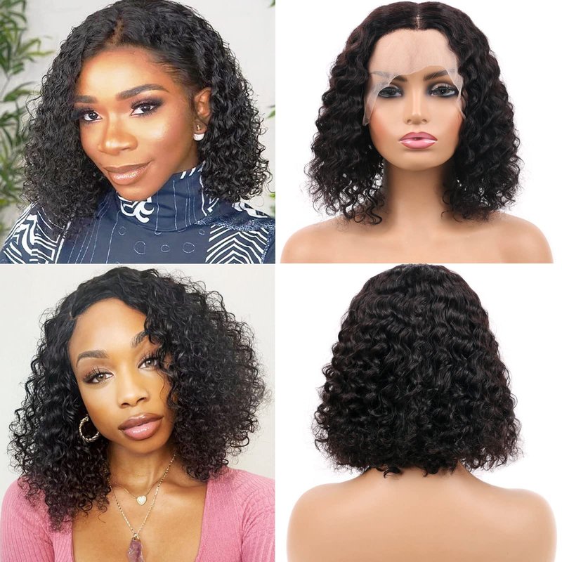 VIYAVIYA Bob Wig Human Hair Glueless Wigs 4X4 Straight Lace Front Glueless Wig 130% Density Short Straight Bob Wigs for Black Women 10 inch