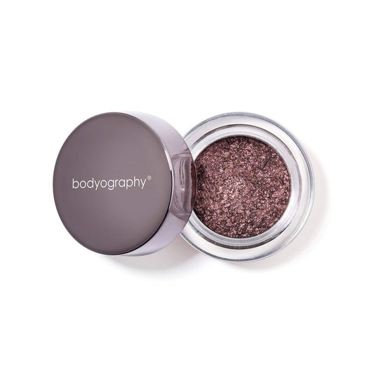 Bodyography Glitter Pigment Eye Shadow | Long Wear Shimmer Eyeshadow | Vegan, Talc & Paraben Free | Cream Powder Formula | Get Down (Rosy Purple)