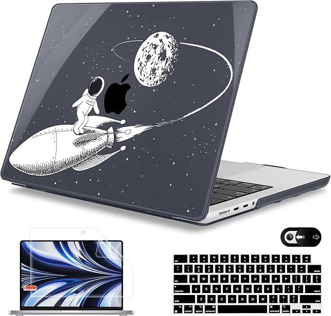 Mektron Case for 2026 M5 MacBook Pro 16 inch A3429 A3428 M4 A3403 A3186 M3 A2991 M2 A2780 M1 A2485 (2021-2025) Pro/Max with Liquid Retina XDR, Hard Shell Plastic Laptop Cover, Astronauts