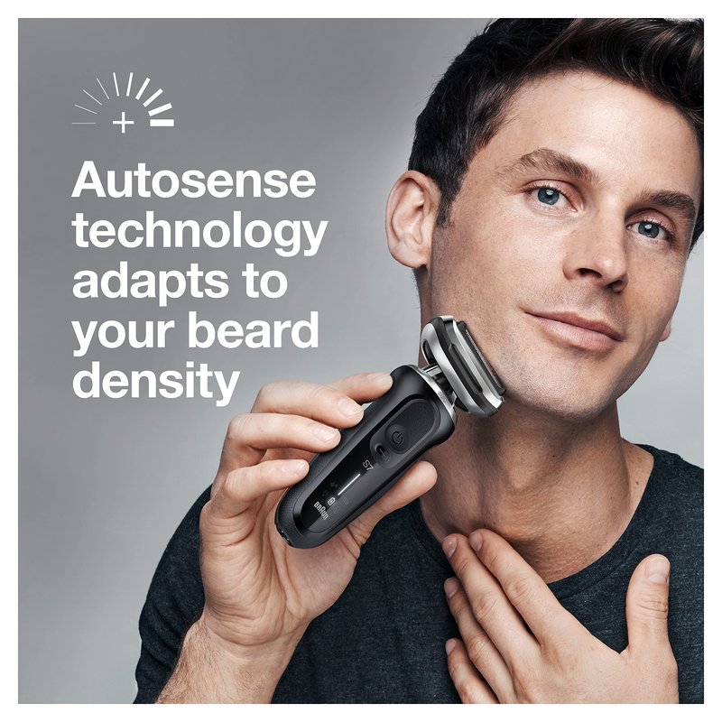 Braun Series 7 7085cc Flex Rechargeable Wet & Dry Men's Electric Shaver with Clean & Charge Station, Stubble & Beard Trimmer