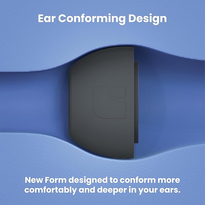 Foam Masters Ultra-Premium Memory Foam Ear Tips for AirPods Pro 1st & 2nd Gen | 3 Pairs | New Ver. | Secure Fit | Super Comfort | Better Noise Cancel | Replacement Buds (Medium, Space Gray)